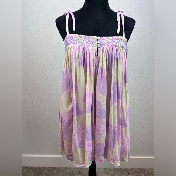 NWT: Free People Rule The Word Romper In Butterfly Print Size Medium - Picture 1 of 10